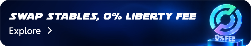 Swap Stables, 0% Liberty Fee